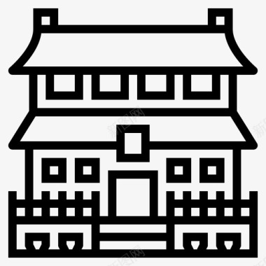 紫禁城建筑中国图标
