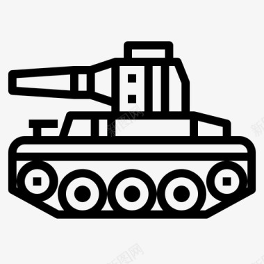 坦克军事运输图标