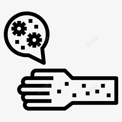 手冠状病毒感染svg_新图网 https://ixintu.com 病毒 冠状 感染 疾病 传播