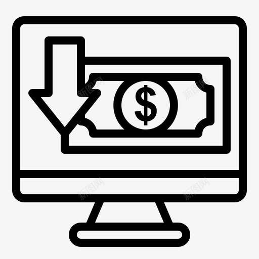 收到的钱电脑购物svg_新图网 https://ixintu.com 收到 购物 钱收到 钱电脑 电脑 第二