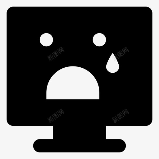 悲伤痛苦计算机表情符号svg_新图网 https://ixintu.com 悲伤 痛苦 计算机 表情 符号 笑脸