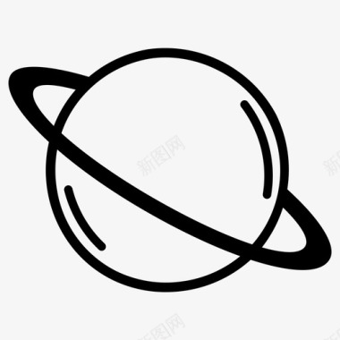 土星外太空行星图标