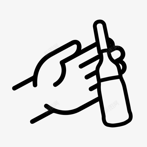 安瓿美容手svg_新图网 https://ixintu.com 美容 安瓿 血清 护肤品 护理