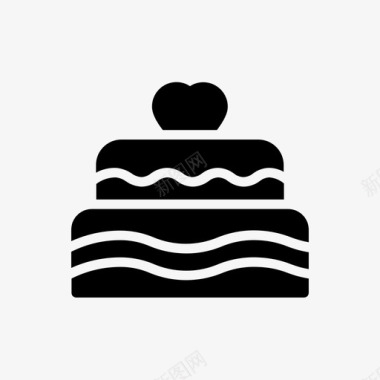 结婚蛋糕生日蛋糕爱情蛋糕图标