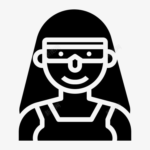 科学家阿凡达女孩svg_新图网 https://ixintu.com 阿凡 科学家 女孩 工作 作人 固体