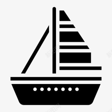 帆船运动活动比赛图标