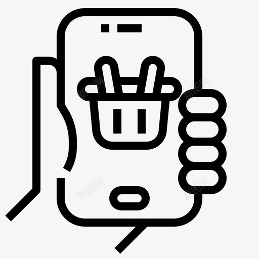 手机购物购物篮手机支付svg_新图网 https://ixintu.com 手机 购物 支付 购物篮 智能 概述