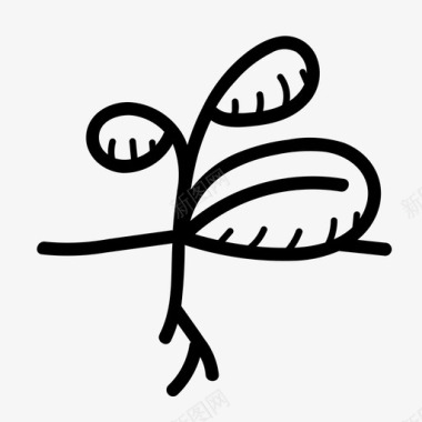豆芽生态手绘图标