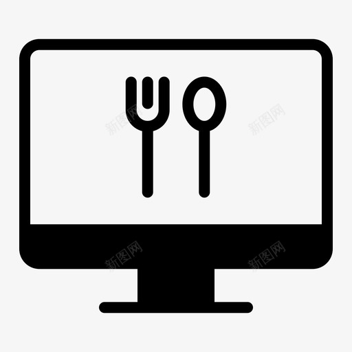 在线订购食物餐厅svg_新图网 https://ixintu.com 在线订购 食物 餐厅 网络 配送 足不出户