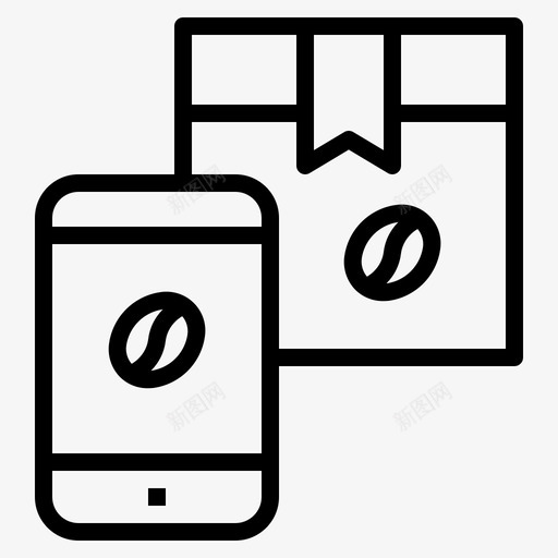 送货咖啡豆订单svg_新图网 https://ixintu.com 咖啡豆 送货 订单 咖啡店 概述
