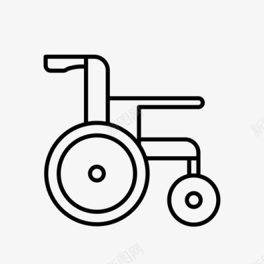 轮椅残障伤害图标