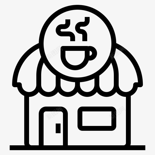 咖啡馆饮料餐厅svg_新图网 https://ixintu.com 咖啡馆 商店 饮料 餐厅 大纲