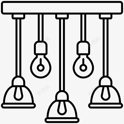 吊灯装饰室内svg_新图网 https://ixintu.com 吊灯 装饰 室内 灯具 灯饰 家居装饰