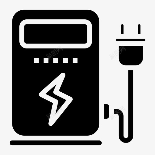电力充电站能源svg_新图网 https://ixintu.com 电力 能源 充电 电站 固体