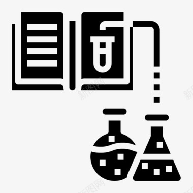 科学书籍实验室图标