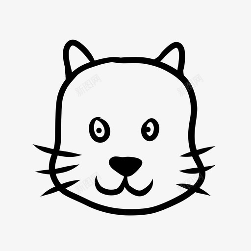 画猫动物小猫svg_新图网 https://ixintu.com 动物 画猫画 小猫 宠物 哺乳动物 手绘 图标