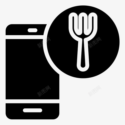 手机烹饪食物svg_新图网 https://ixintu.com 手机 烹饪 食物 厨房 电话