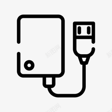 外部硬盘硬盘pc硬件图标