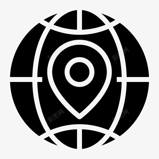 地球仪地球地图svg_新图网 https://ixintu.com 地球仪 地球 地图 占位符 全球 导航 实体
