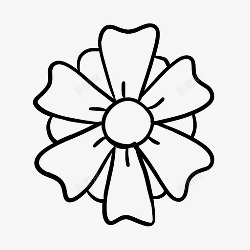 花卉装饰手绘svg_新图网 https://ixintu.com 装饰 花卉 手绘