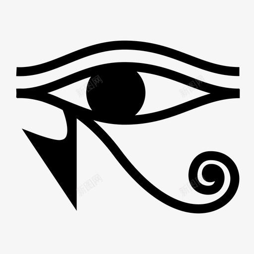 荷鲁斯之眼古代神svg_新图网 https://ixintu.com 鲁斯 之眼 古代 魔法 神秘 古埃 埃及 象形文字