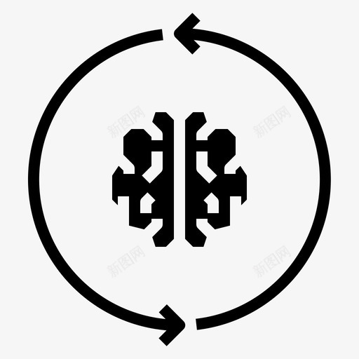 大脑箭头教育svg_新图网 https://ixintu.com 大脑 箭头 教育 药物 运动 概念
