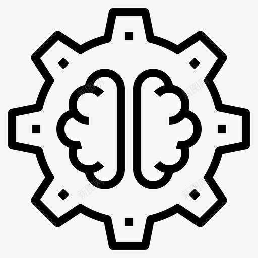 人工智能大脑齿轮svg_新图网 https://ixintu.com 人工智能 大脑 齿轮 机器人 技术 技术工 工程 大纲