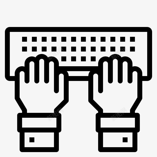 打字机电脑手svg_新图网 https://ixintu.com 打字机 电脑 键盘 打字 文案 提纲