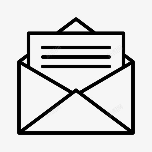 电子邮件信封信件通信信息svg_新图网 https://ixintu.com 信封 电子邮件 信件 打开 通信 信息 业务