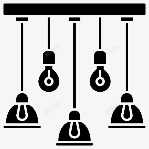 吊灯装饰室内svg_新图网 https://ixintu.com 吊灯 装饰 室内 灯具 照明 家居装饰 雕文