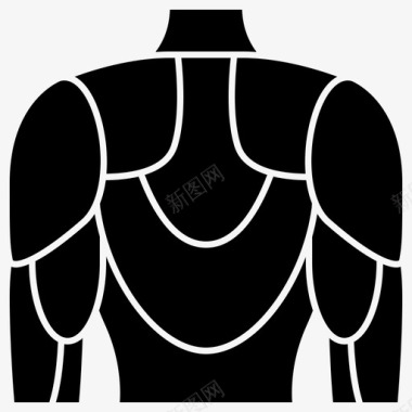 肌肉背部身体图标