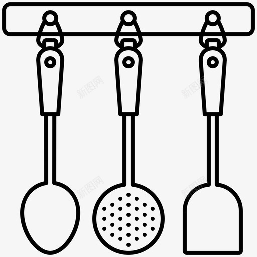 采购产品炊具烹饪勺子svg_新图网 https://ixintu.com 采购 产品 炊具 烹饪 勺子 抹刀 用具 厨房 工具