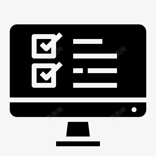 计算机检查表工业固体svg_新图网 https://ixintu.com 计算机 检查表 工业 固体