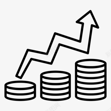 货币投资商业金融图标