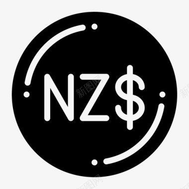 新西兰元货币兑换图标