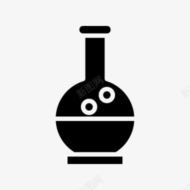 化学烧瓶锥形烧瓶实验室设备图标