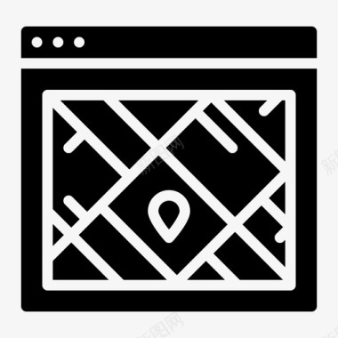 地图网站版式设计扎实图标