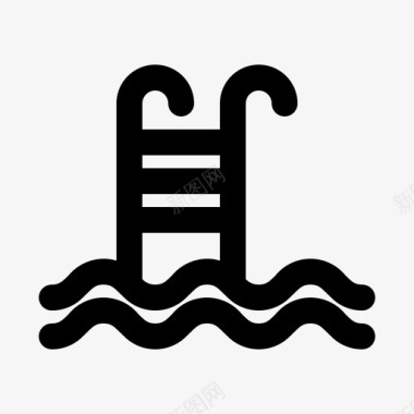 游泳沙滩跳水图标