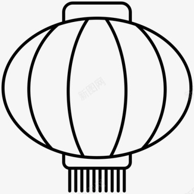 灯笼中国文化图标
