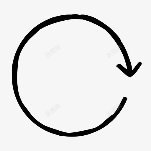 绘制重新加载箭头圆形手绘箭头svg_新图网 https://ixintu.com 箭头 绘制 重新 加载 圆形 手绘
