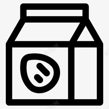 杏仁奶饮料乳制品图标