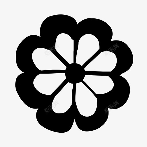 花卉装饰手绘svg_新图网 https://ixintu.com 装饰 花卉 手绘