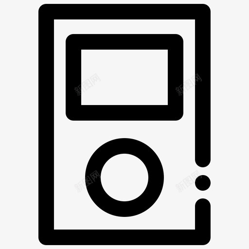 ipodclassic苹果音乐svg_新图网 https://ixintu.com 苹果 音乐 播放器 产品系列