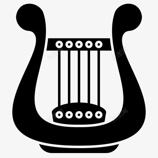 竖琴古希腊乐器svg_新图网 https://ixintu.com 竖琴 乐器 古希 希腊 字形