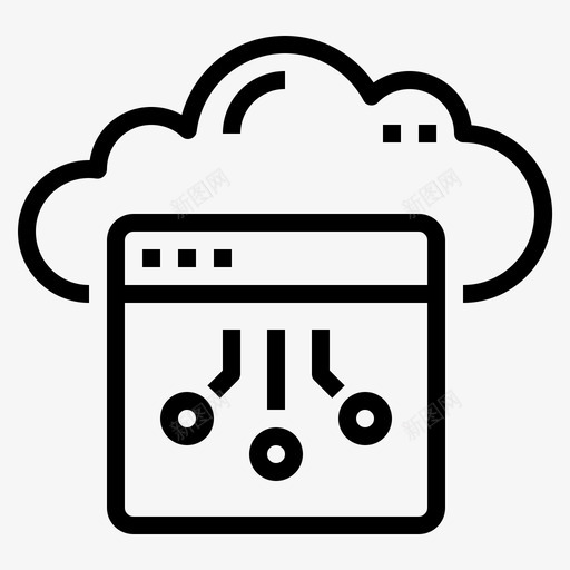云计算浏览器云存储svg_新图网 https://ixintu.com 云计算 技术 浏览器 存储 互联网 概述