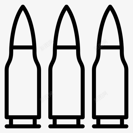 子弹枪军队svg_新图网 https://ixintu.com 子弹 军队 士兵 武器