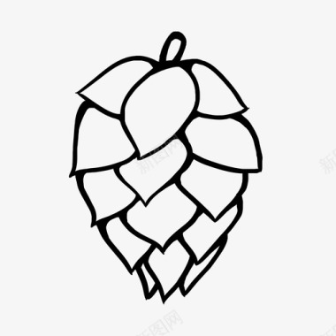 啤酒花水果提取啤酒啤酒厂图标