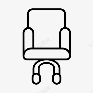行政椅家具家用图标