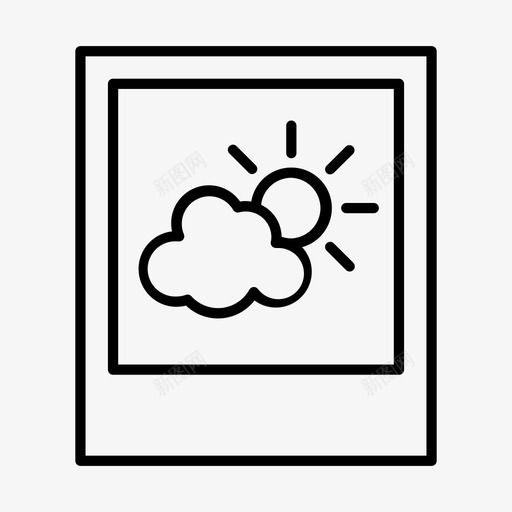 太阳和云照片季节天气svg_新图网 https://ixintu.com 太阳 照片 季节 天气