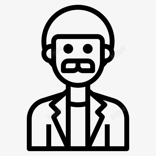 阿凡达男人胡子svg_新图网 https://ixintu.com 阿凡 男人 胡子 侧写 轮廓